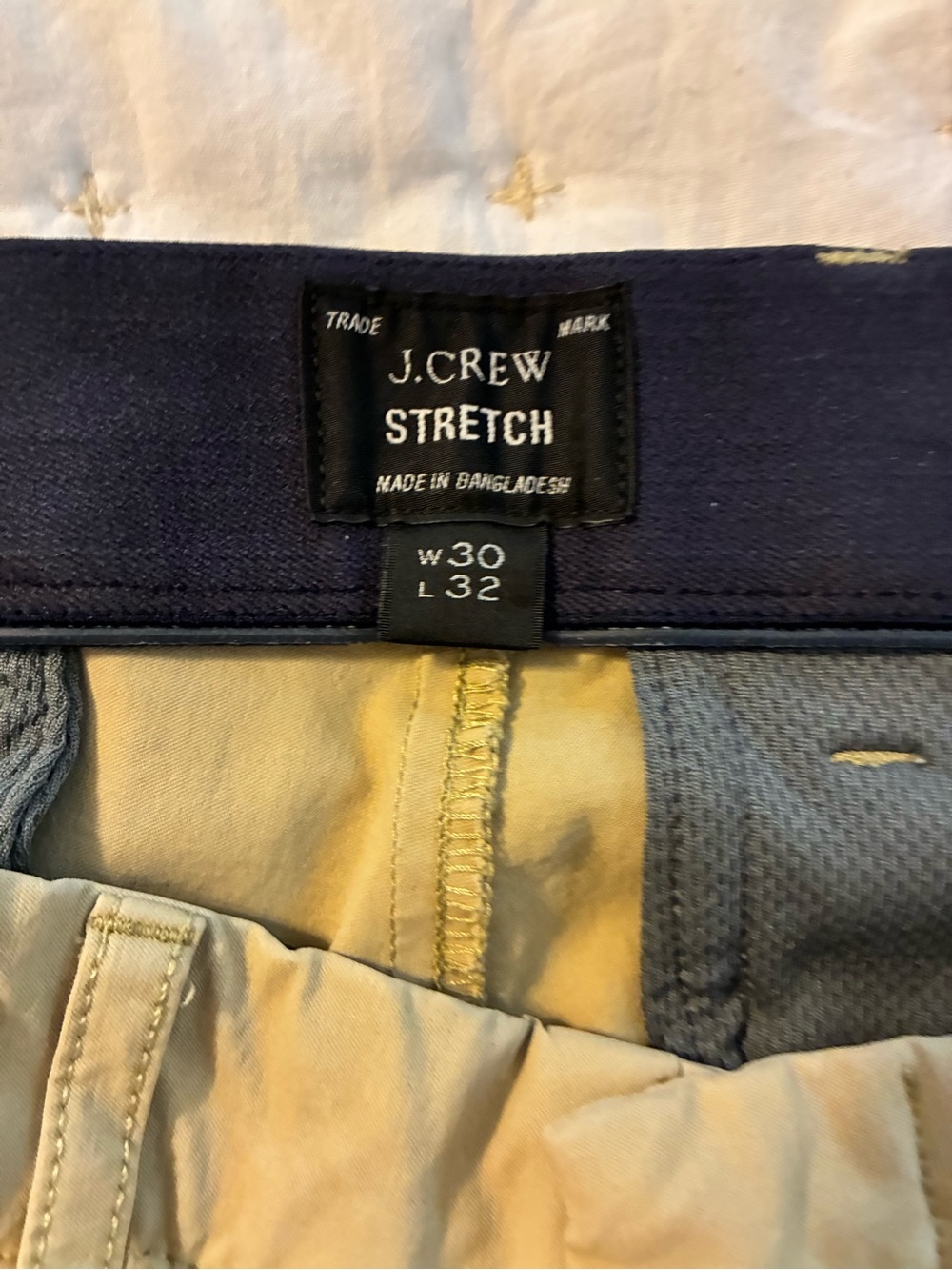 J. Crew Men's Khaki/Tan Chino Pants - Picture 4 of 5